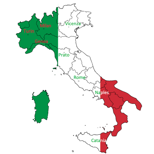 italy-map-tricolore-with-cities